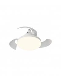 16010 mini  Ventilador de techo de bombilla blanco E27, diámetro Ø40cm, motor DC, 3 palas retráctiles, modelo Nino de Alemar