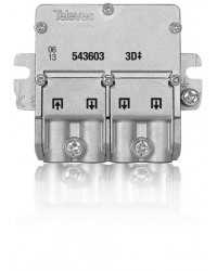 TELEVES 543603 MINI REPARTIDOR 3 SALIDAS 5..2400MHz EasyF 8,5/7,5dB