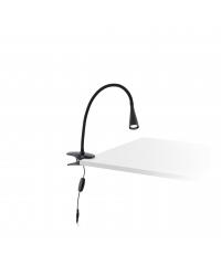 LENA FLEXO PINZA NEGRO LED 3W 4000K
