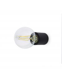 TEN APLIQUE NEGRO MATE E27 20W