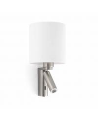 ROB APLIQUE NIQUEL MATE E27 60W LED 3W 3000K
