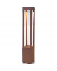 70754 Faro Barcelona Baliza Agra marrón, 3000K, altura 65cm
