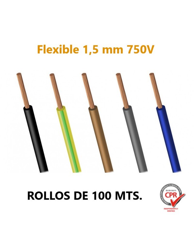 Flexibles Installationskabel H07V-K – 1 X 2,5 Mm², 25 M, 450/750 V