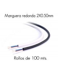 MANGUERA 2X0.5 H03VV-F ROLLO DE 100 MTS
