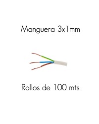 MANGUERA 3X1 H05VV-F ROLLO DE 100 MTS