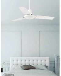 33001 Ventilador de techo sin luz blanco 3 palas modelo Indus de Faro Barcelona