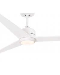 33722 Ventilador de techo con luz blanco motor DC modelo Nuu de Faro Barcelona