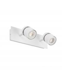 Aplique dos Focos orientable Blanco Coco GU10 40664 Faro...