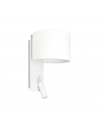 64304 Aplique con lector blanco Fold Faro Barcerlona