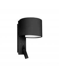 64305 Aplique con lector negro Fold Faro Barcerlona