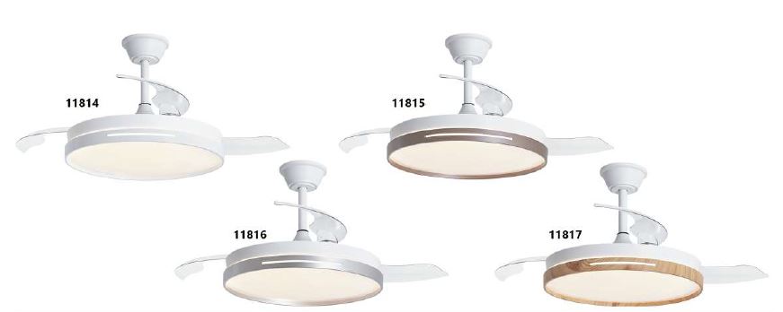 11814-11815-11816-11817 ventilador de techo compacto modelo TOGO de Alemar
